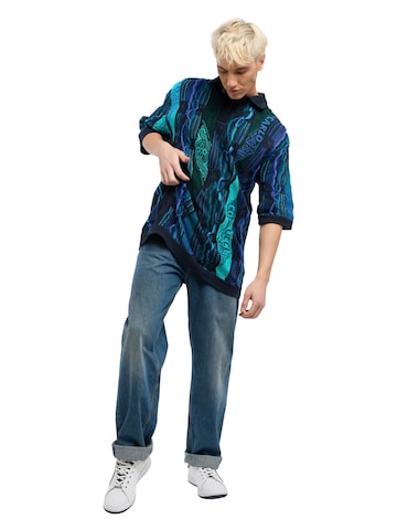 T-Shirt 'Erhard' Carlo Colucci en bleu