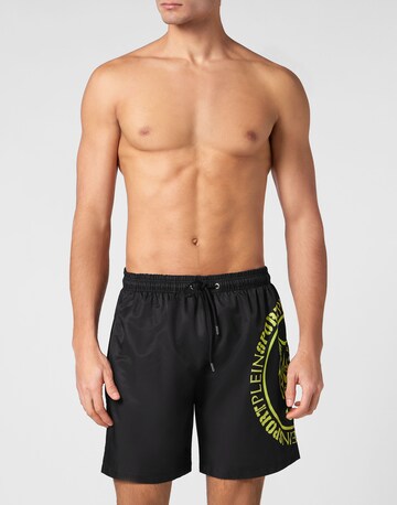 Shorts de bain 'Carbon Tiger' Plein Sport en noir