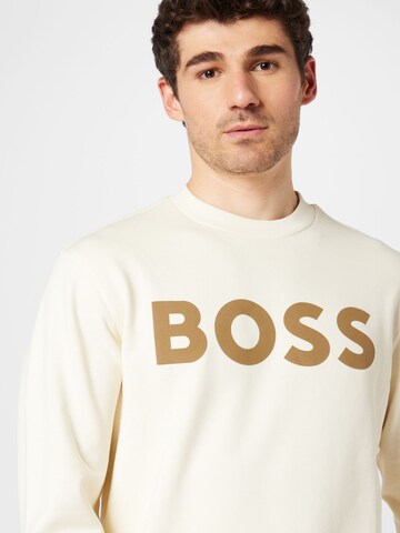 BOSS Sweatshirt 'WeBasic' in Beige