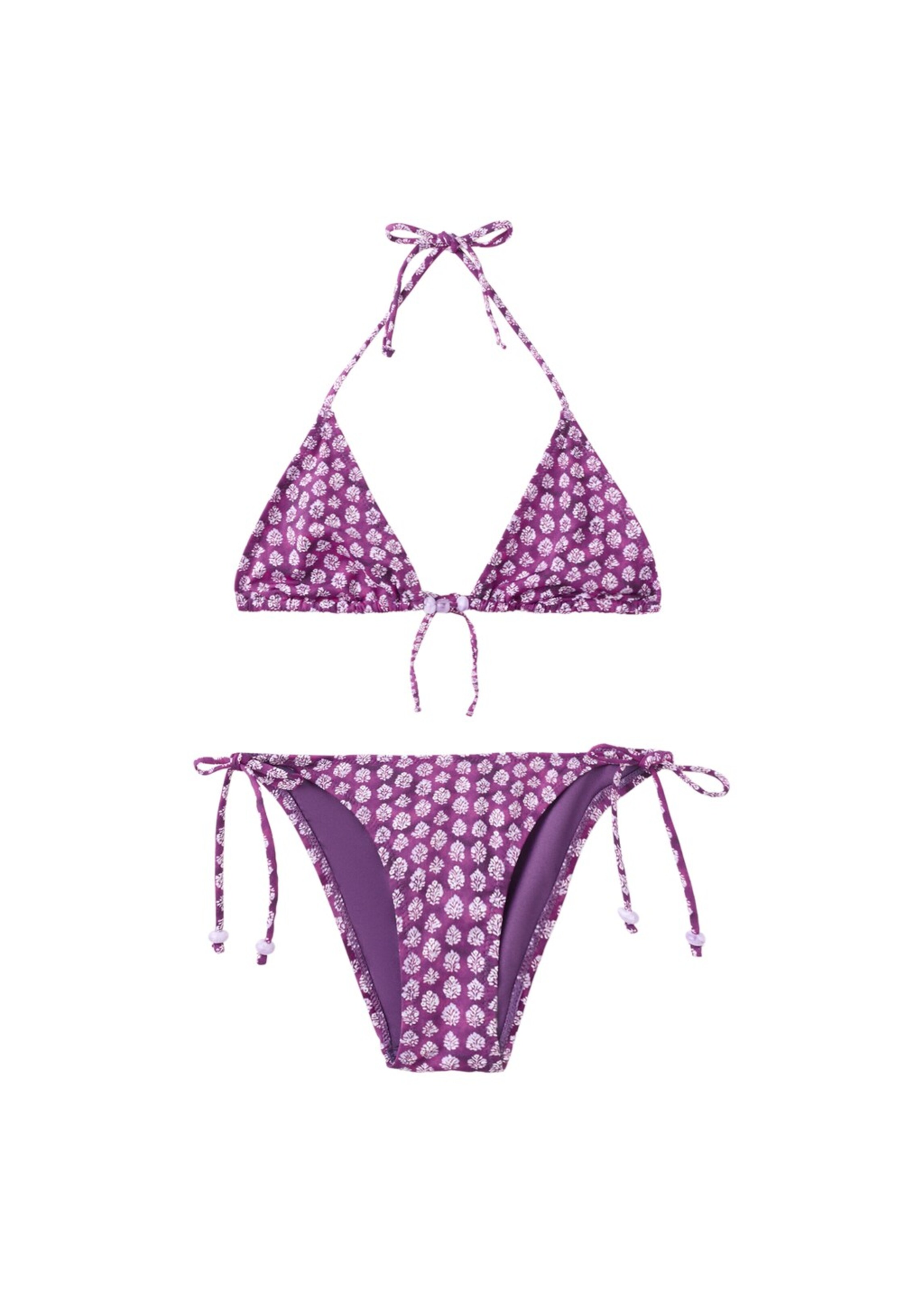 MANGO TEEN Triangle Bikini 'Natalia' in Purple: front