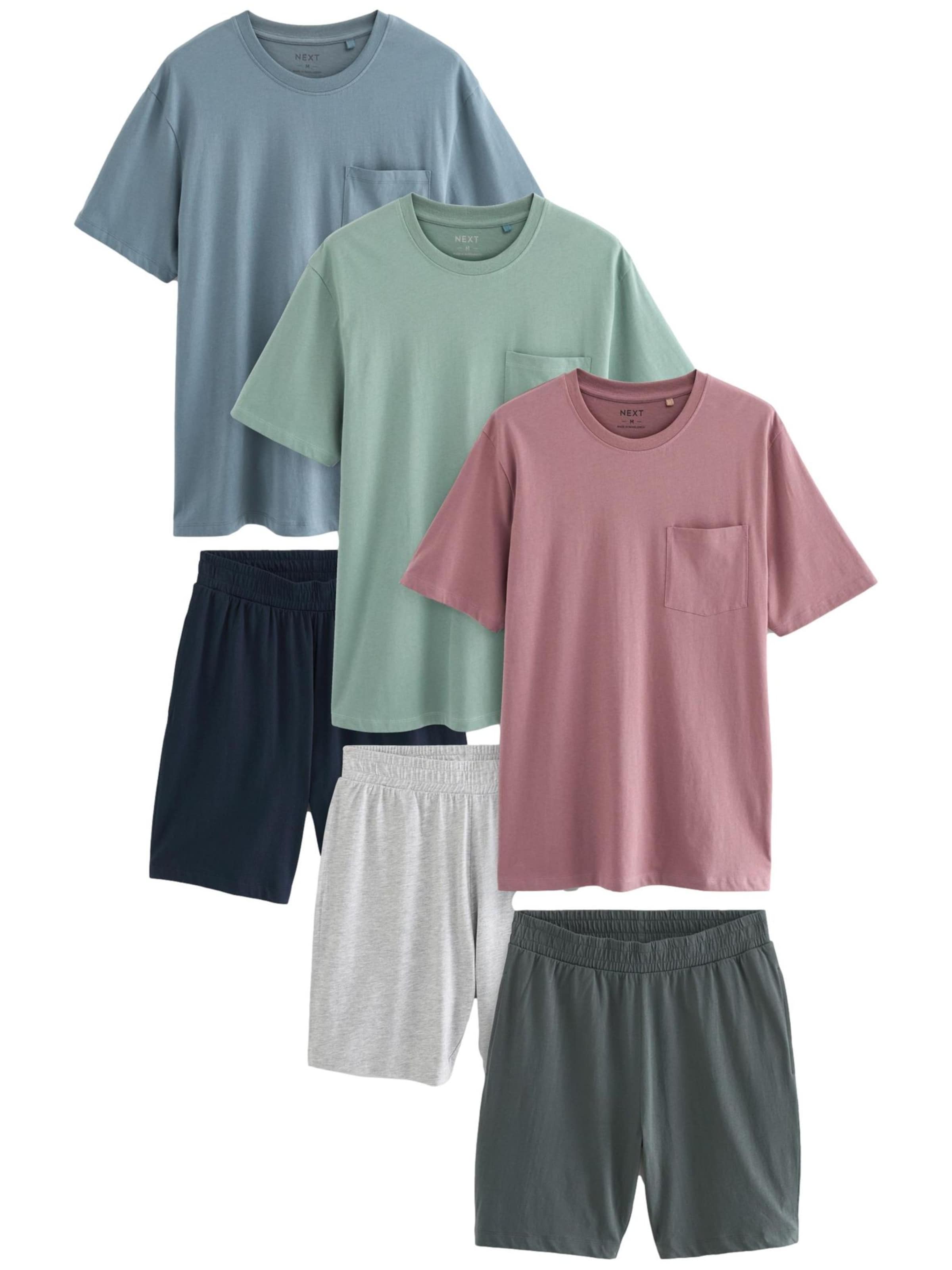 Next Πιτζάμα κοντή σε μπλε: μπροστά