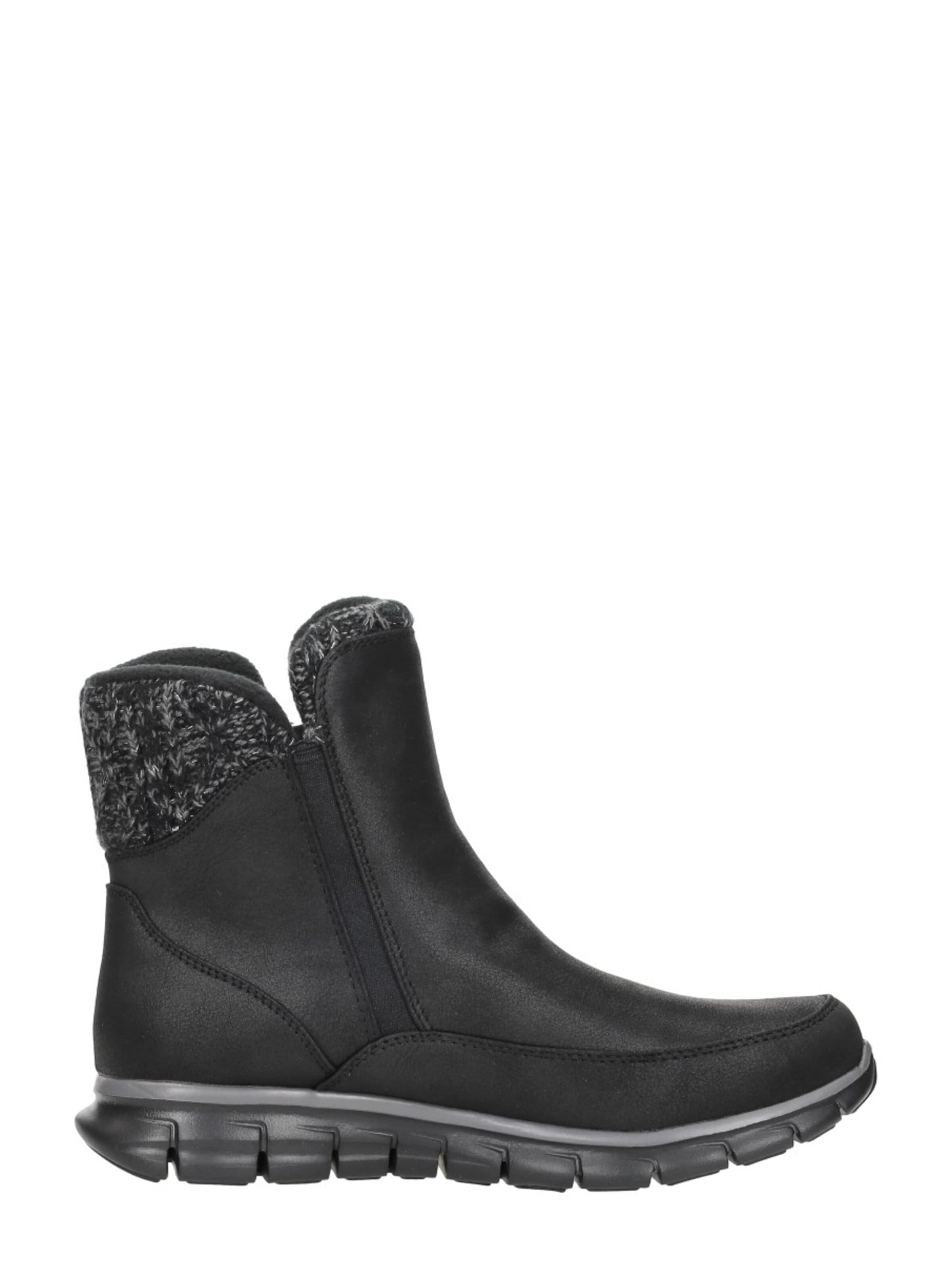 SKECHERS Enkellaarsje 'Synergy - Lovely Collab' in Zwart