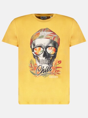 T-Shirt 'Jek' Deeluxe en jaune : devant