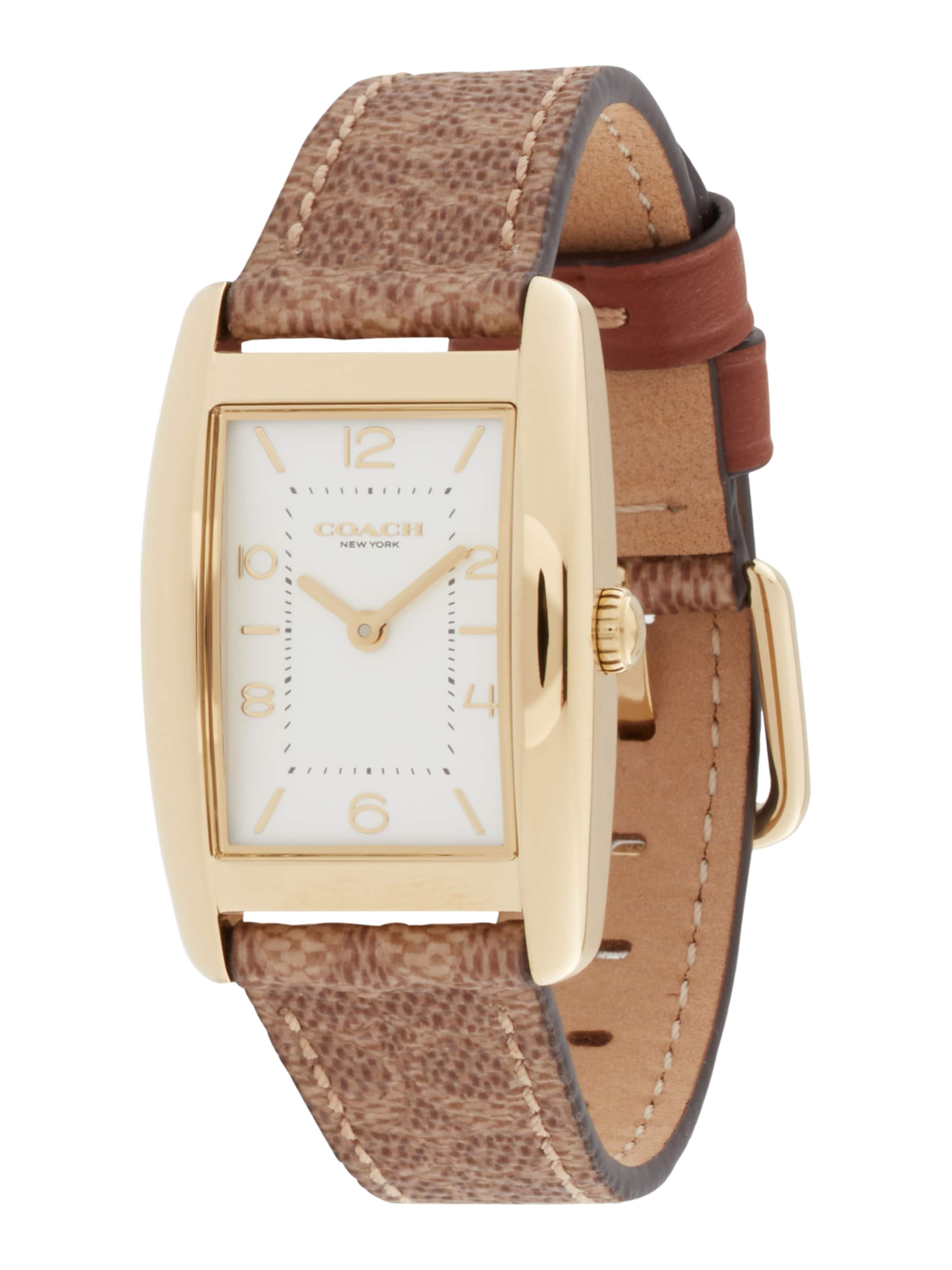 Ceas analogic 'Reese' de la COACH pe auriu: față