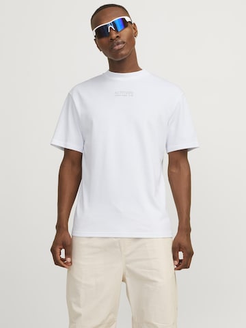 JACK & JONES Shirt 'ALTITUDE' in Wit: voorkant