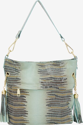 Usha Shoulder bag in Sepia / Dark brown / Pastel green, Item view