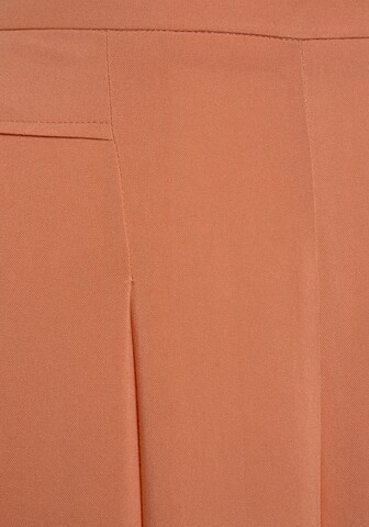 Wide Leg Pantalon à plis LASCANA en orange