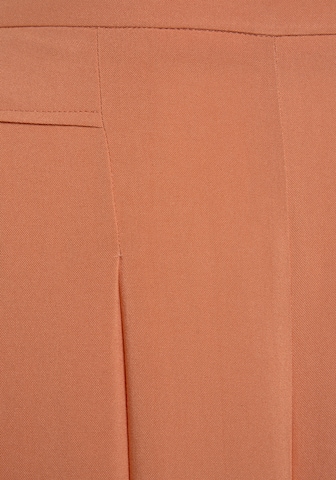 Wide Leg Pantalon à plis LASCANA en orange