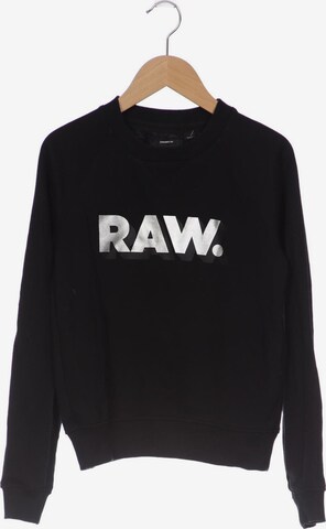 G-Star RAW Sweatshirt & Zip-Up Hoodie in XS in Black: front