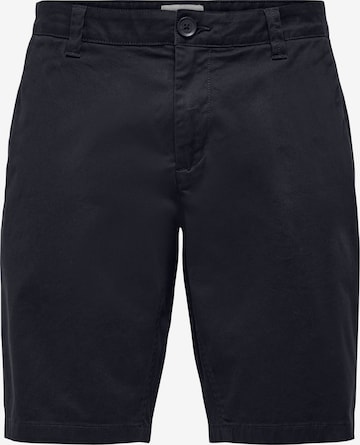 Only & Sons Брюки-чинос 'Cam' в Синий: спереди
