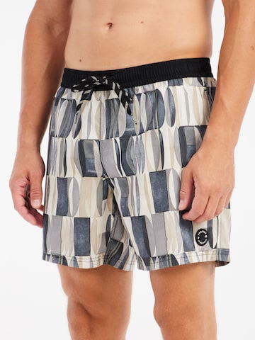 PROTEST Badeshorts 'PRTAllen' in Braun