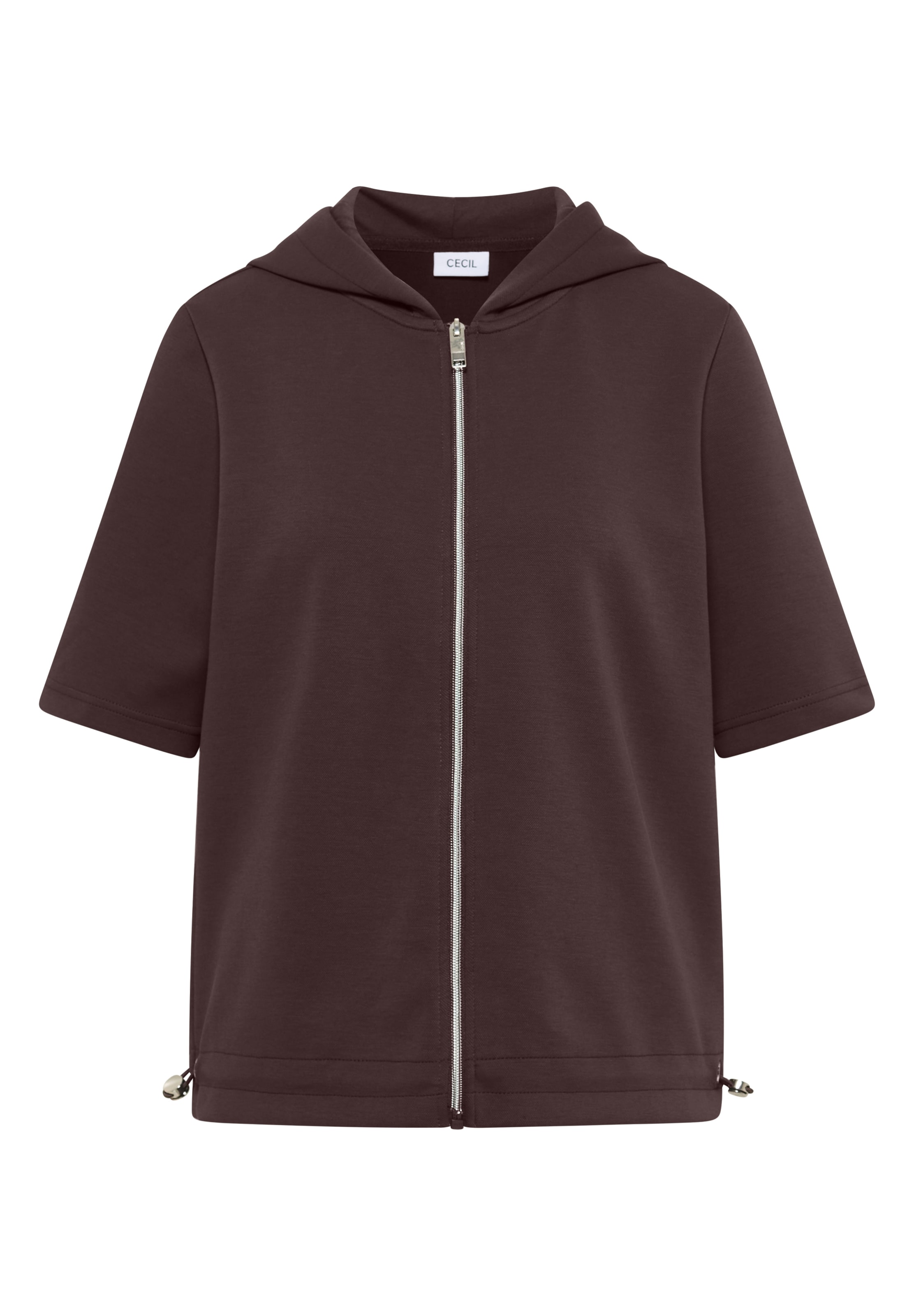 CECIL Knit Cardigan in Brown: front