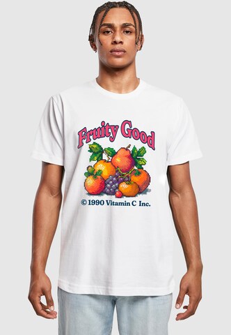 Mister Tee Tričko 'Fruity Good' – bílá: přední strana