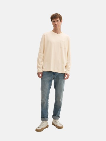 TOM TAILOR Shirt in Beige