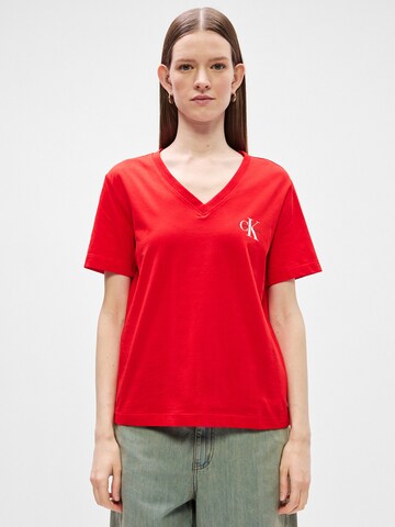 Tricou de la Calvin Klein Jeans pe roșu
