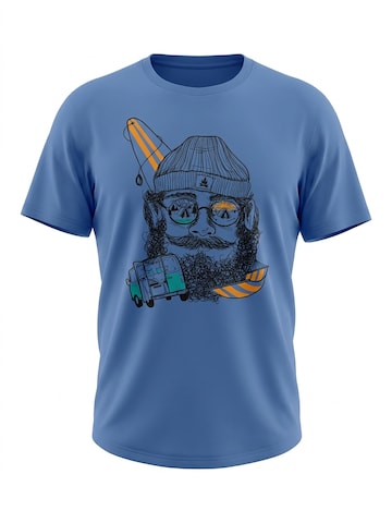 karlskopf Shirt 'CAMPER' in Blue: front