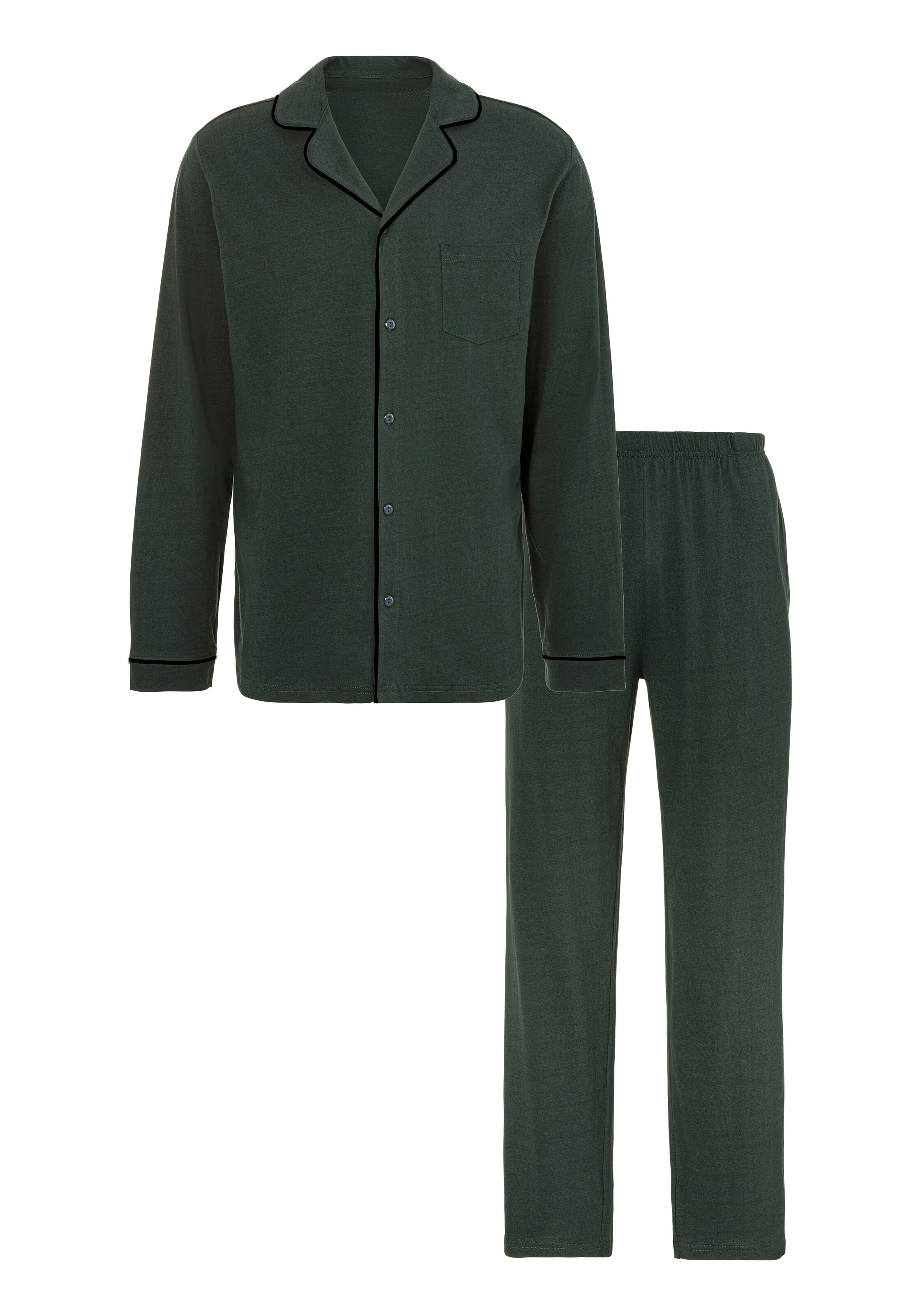 Pyjama long s.Oliver en vert : devant