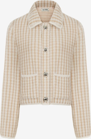 NOCTURNE Knit Cardigan in Beige: front