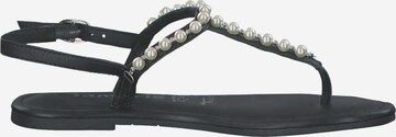 TAMARIS T-Bar Sandals in Black