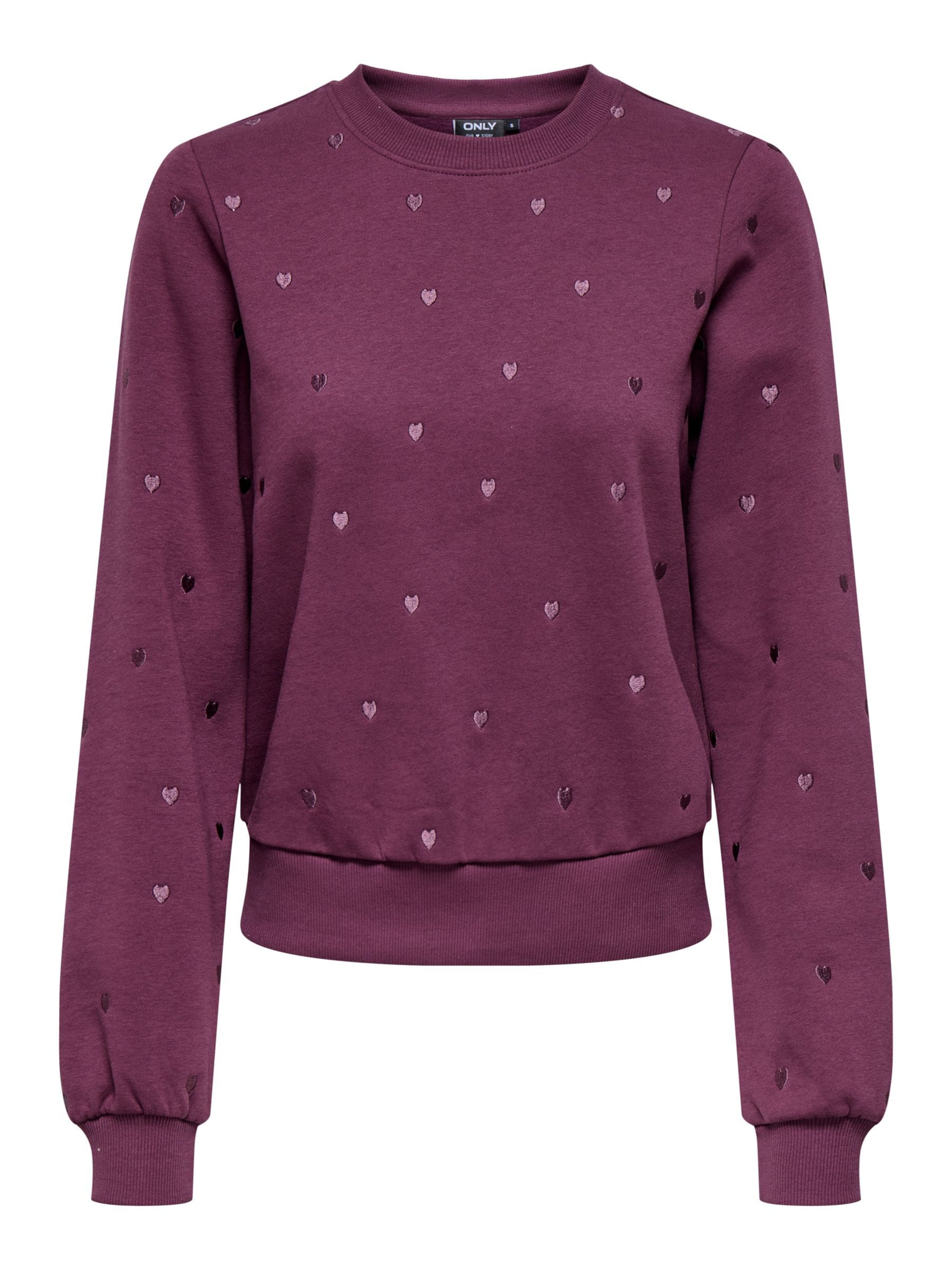 ONLY Sweatshirt 'ONLAtika' in Lila: Vorderseite