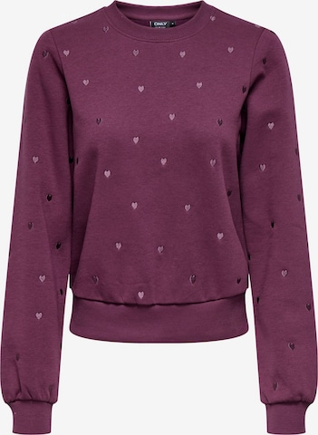 ONLY - Sudadera 'ONLAtika' en lila: frente