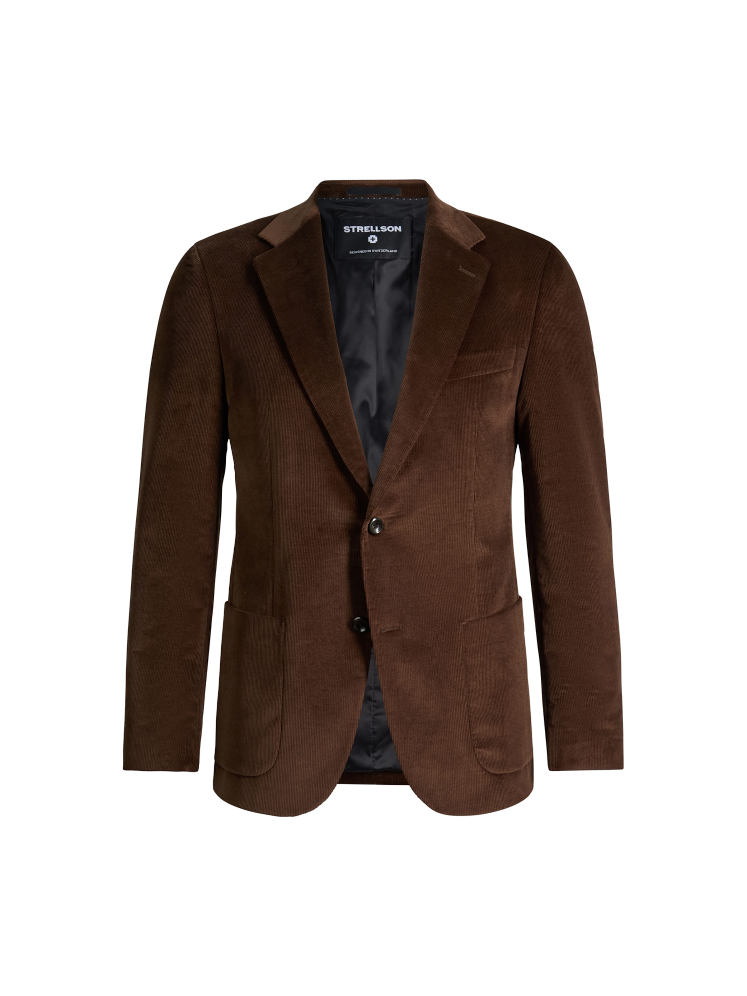 STRELLSON Slim fit Business-colbert in Bruin: voorkant
