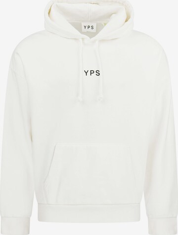 Young Poets Sweatshirt 'Blurry Danis' in Weiß: predná strana