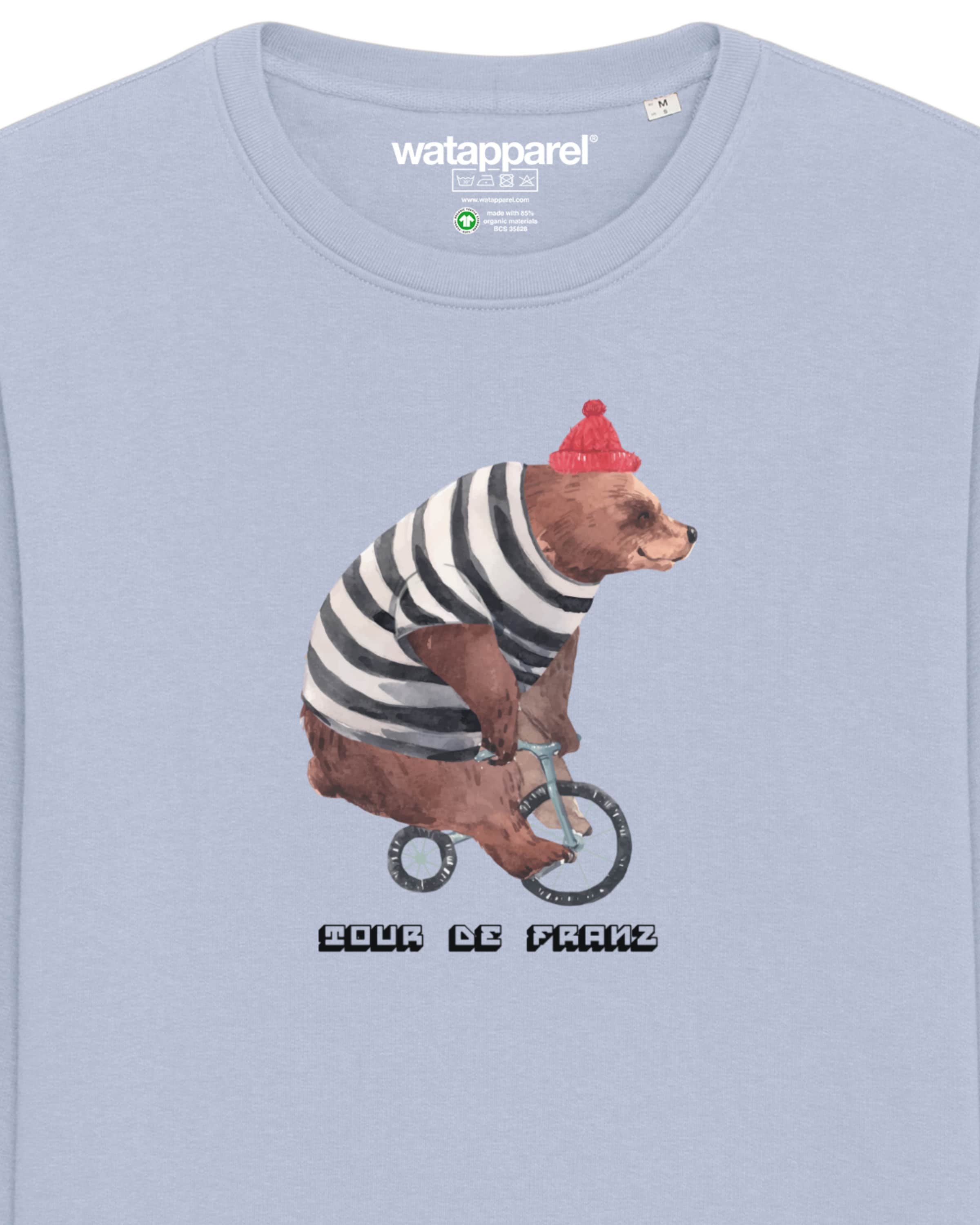Sweat-shirt ' Tour de Franz ' Watapparel en bleu