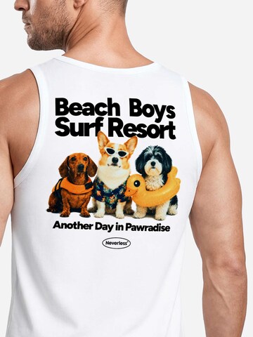 Neverless Shirt 'Beach Dogs' in White
