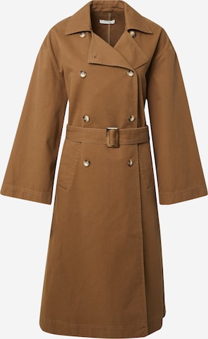 NUÉ NOTES Between-seasons coat 'Como' in Brown: front