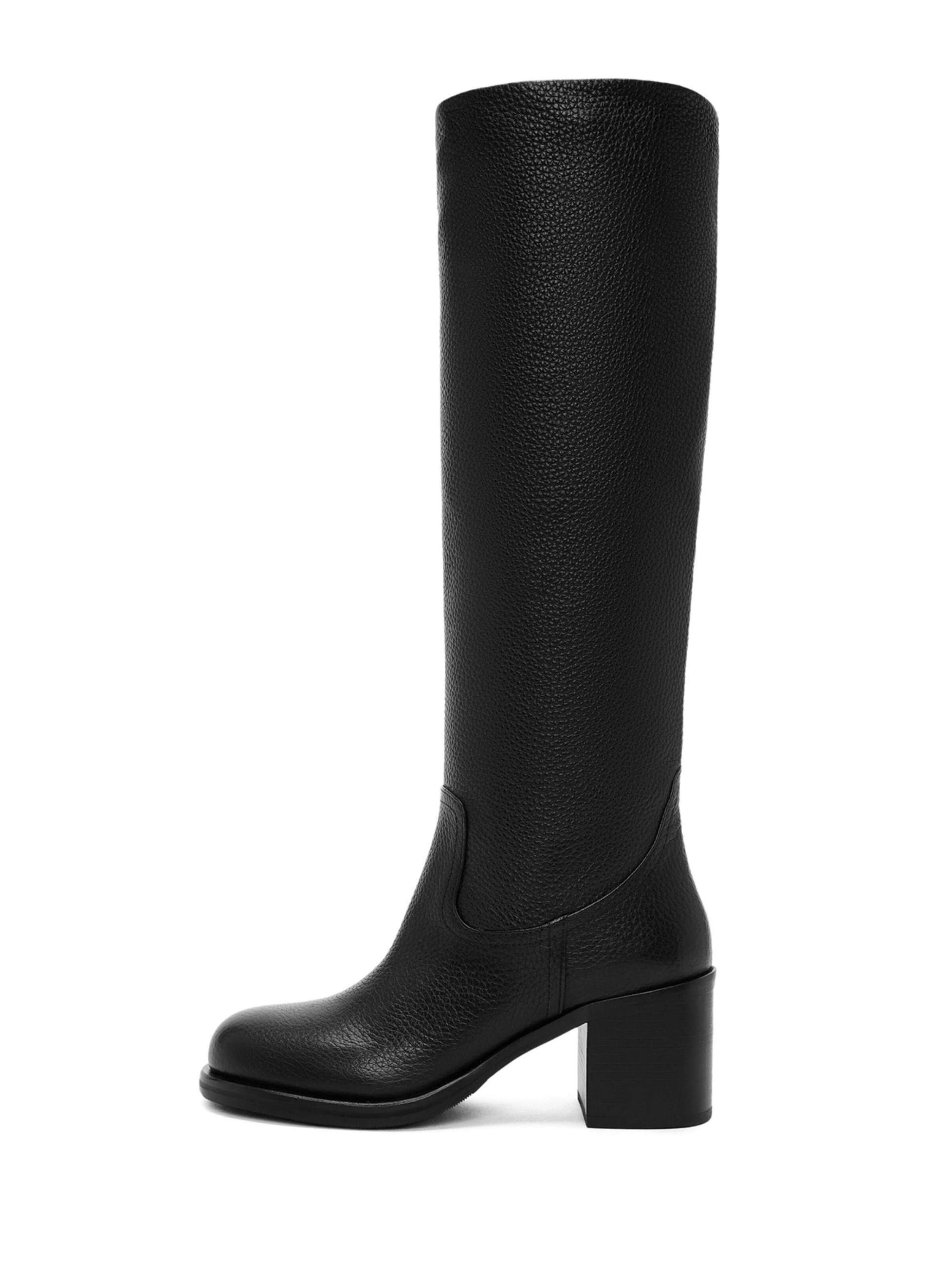 Bottes Derimod en noir : devant