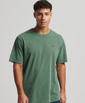 T-Shirt 'Mark' Superdry en vert : devant