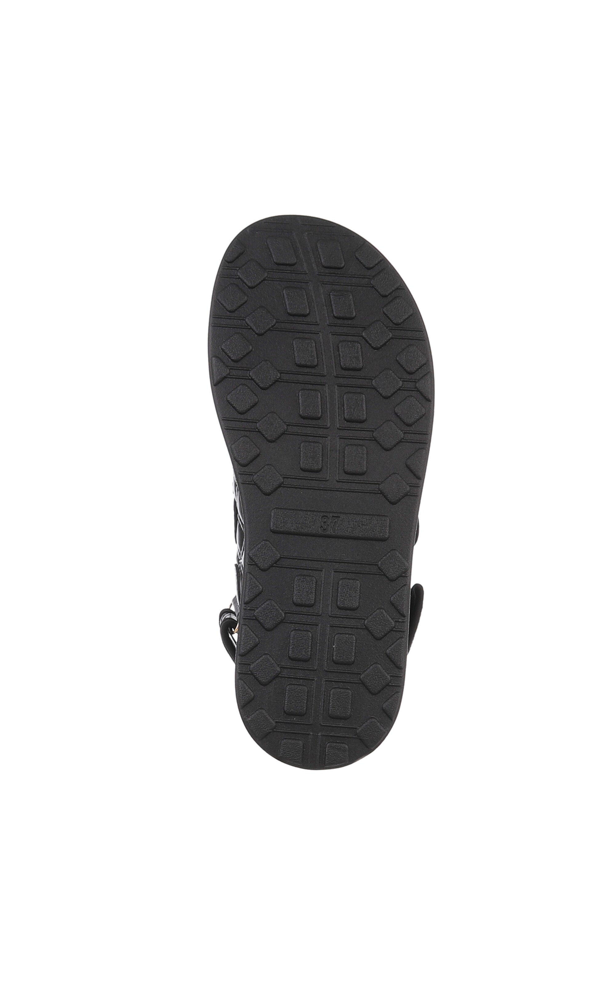 Ital-Design Strap Sandals in Black