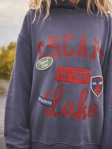 Bluză de molton de la Next pe albastru