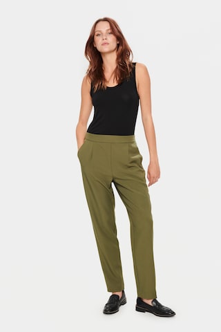 Regular Pantalon à pince 'Celest' SAINT TROPEZ en vert