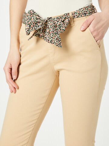 Le Temps Des Cerises Skinny Pants 'DYLI' in Yellow