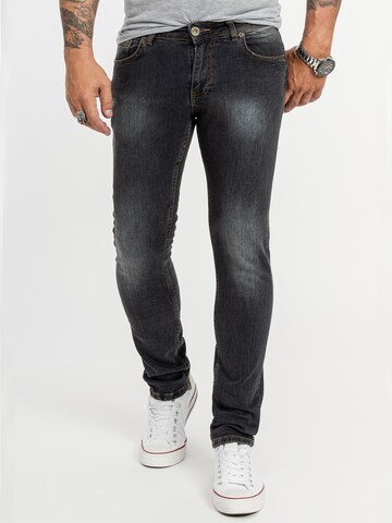 Rock Creek Slim fit Jeans in Black: front