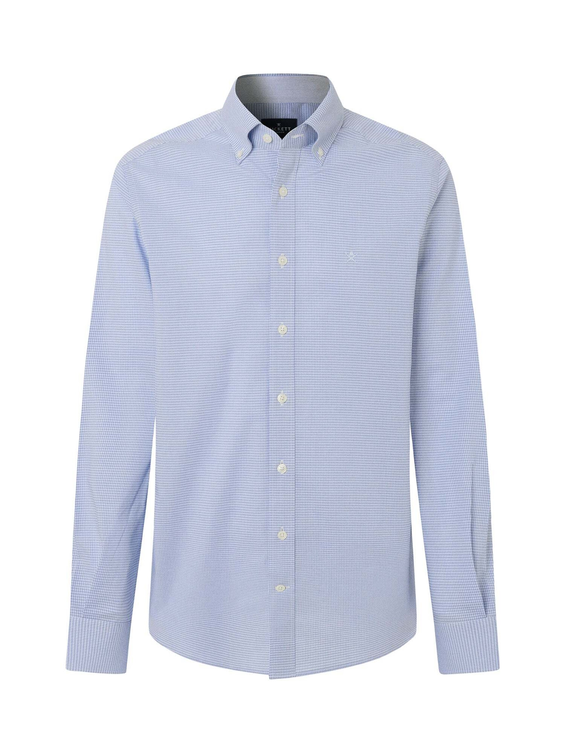 Hackett London Regular fit Button Up Shirt 'Gingham' in Blue: front