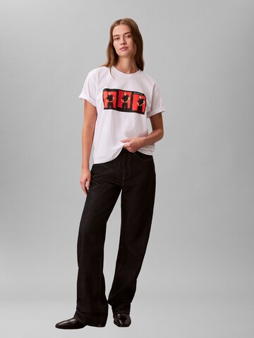 Calvin Klein Póló 'OUTTAKES' - fehér