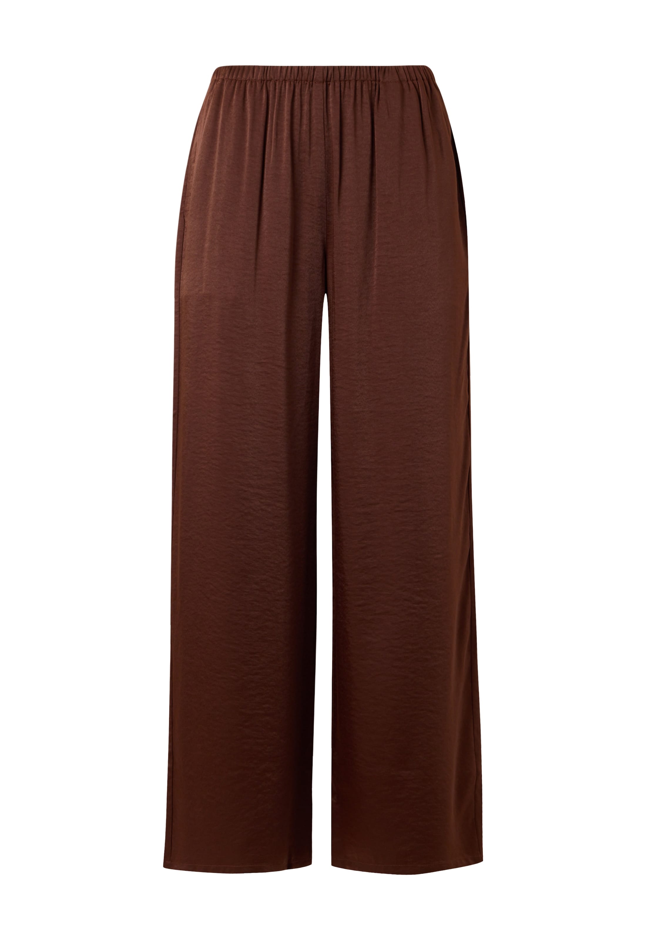 Vero Moda Petite Wide Leg Hose 'VMAMAYA' in Braun: Vorderseite