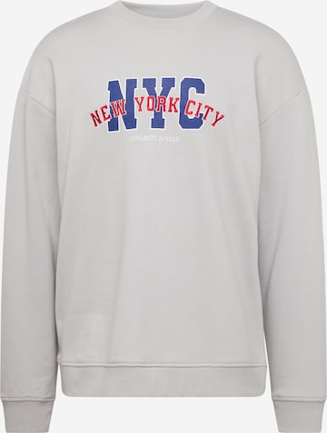 Sweat-shirt 'City' Denim Project en gris : devant