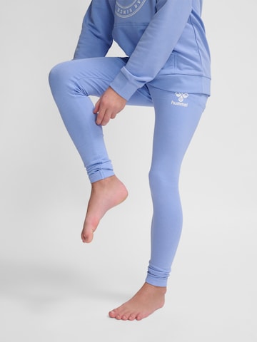 Hummel Skinny Sportbroek 'Onze' in Blauw