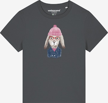 Maglietta 'Hase' di Watapparel in grigio: frontale