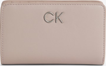 Calvin Klein Portemonnee in Grijs: voorkant