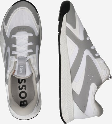 Sneaker low 'Titanium' de la BOSS pe alb