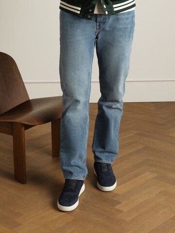 Baskets basses MANFIELD en bleu : devant