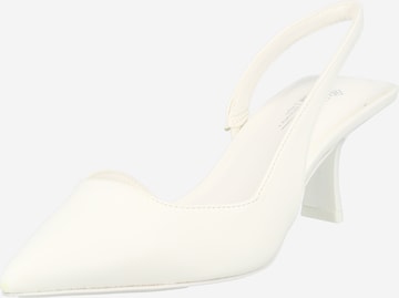 CALL IT SPRING Γόβες slingback σε λευκό: μπροστά