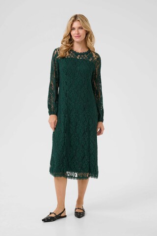Cream Dress 'Kit' in Green: front