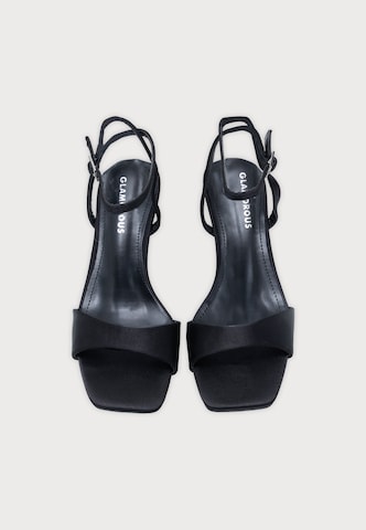 GLAMOROUS - Sandalias en negro: arriba