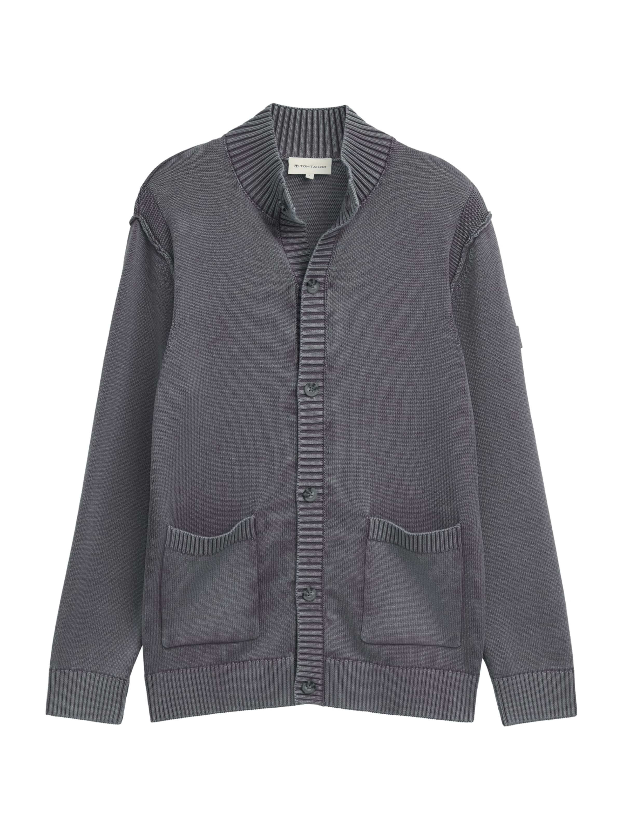 TOM TAILOR Kardigán - szürke: elől